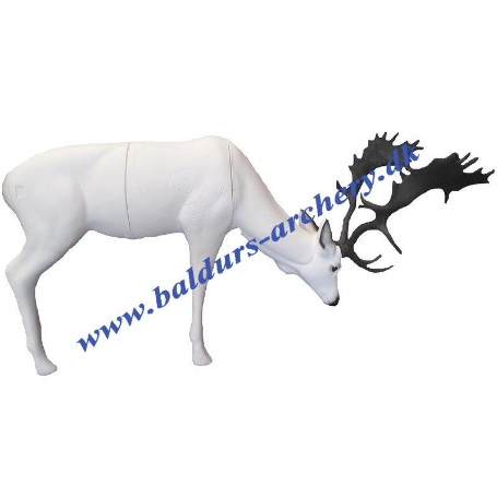 SRT Target 3D Fallow Deer Grazing White