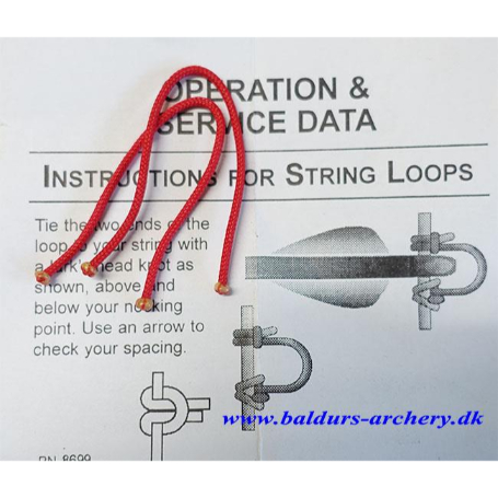 PSE LOOP FÆRDIG LAVET 4.1/4" RED